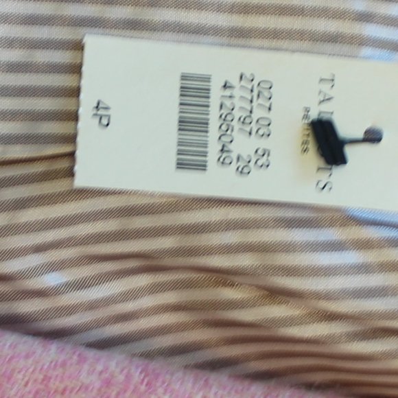 Talbots Pink Shetland Herringbone Wool Blend Two Button Blazer, SZ 4P - Picture 10 of 12